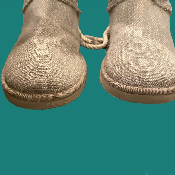 Ugg Harbour Gray Tweed Lace Up Boots Size 8 - Picture 10 of 10